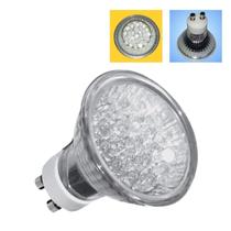 Lâmpada LED Dicróica GU10 MR16 18 Leds Bivolt 1W