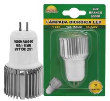Lâmpada Led Dicróica Mr11 3W Bivolt Gu5,3 Branco Frio