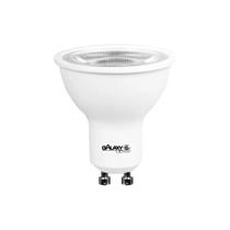 Lâmpada led dicroica mr16 gu10 7w amarela 3000k galaxy