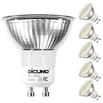Lâmpada LED DiCuno GU10 regulável 6W 5000K 700lm 120V (pacote com 6) Lâmpada LED DiCuno GU10 regulável 6W 5000K 700lm 120V (pacote com 6)