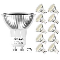 Lâmpada LED DiCuno GU10 regulável 6W 5000K 700lm 120V (x10) Lâmpada LED DiCuno GU10 regulável 6W 5000K 700lm 120V (x10)