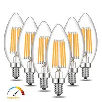 Lâmpada LED Dimmable Branca Quente 4W 6W 220V Substituível Para Lustre Pendente Interno Lâmpada De Lâmpada LED Dimmable Branca Quente 4W 6W 220V Substituível Para Lustre Pendente Interno Lâmpada De