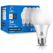 Lâmpada LED E ENERGETIC LIGHTING 5W 450lm 3000K E26, pacote com 8
