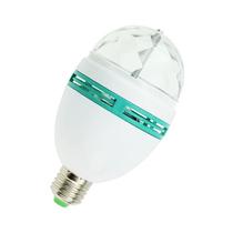 Lâmpada LED E27 3W RGB, Globo de Luz Giratório - WV