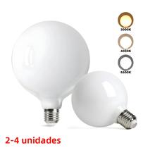 Lâmpada LED Economizadora De Energia E27 220V 110V G80 G95 G125 Lâmpada Grande Leitosa 2-4 Unidades