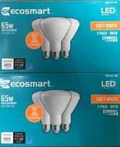 Lâmpada LED Ecosmart BR30 9W 2700K 665lm regulável, pacote com 6 Lâmpada LED Ecosmart BR30 9W 2700K 665lm regulável, pacote com 6