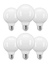 Lâmpada LED EDISHINE G25 Globe 5W 500LM 2700K, pacote com 6