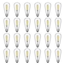 Lâmpada LED Edison Gozelux Dimmable Vintage 6W 5000K 750lm 24pk