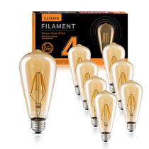 Lâmpada LED Edison LUXON regulável 4W 2700K branca quente E26, pacote com 8