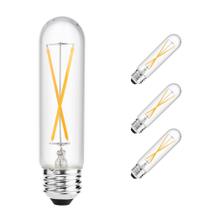 Lâmpada LED Edison Yaoten T10 (T30) E26 2W 2700K regulável, pacote com 3 Lâmpada LED Edison Yaoten T10 (T30) E26 2W 2700K regulável, pacote com 3