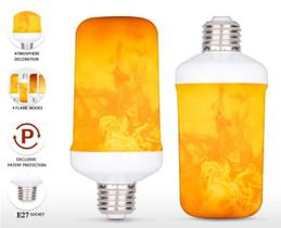 Lâmpada Led Efeito Fogo Tocha E27 Flame Bulb 4 Modos 1300K - Snsimports