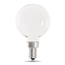 Lâmpada LED elétrica Feit G16.5 E12 60W 5000K regulável, pacote com 2