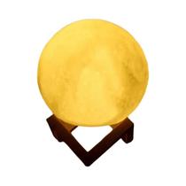 Lâmpada LED Em Forma De Lua De 8cm Luz Noturna Alimentada Por Bateria Com Suporte Decoração De