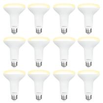 Lâmpada LED embutida DEGNJU BR30 7W 650lm 2700K, pacote com 12
