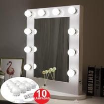 Lâmpada Led Espelho Camarim Maquiagem Usb Ventosa E Adesivo LAMPADAS LED