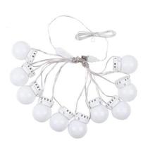 Lâmpada Led Espelho Camarim Maquiagem Usb Ventosa E Adesivo