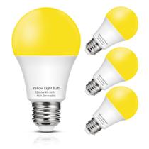 Lâmpada LED EvasTary Yellow 6W 450LM Outdoor, pacote com 4