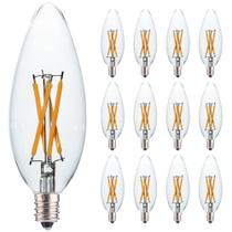 Lâmpada LED FANNIS C32 Candle Filament 4W (25W-40W) E12 12 unidades Lâmpada LED FANNIS C32 Candle Filament 4W (25W-40W) E12 12 unidades