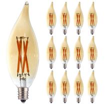 Lâmpada LED FANNIS C32 Flame Tip Filament 4 W (25 W 40 W) E12, pacote com 12