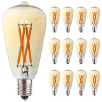 Lâmpada LED FANNIS ST38 Vintage Amber Glass 4W (25W-40W) E12 2200K Lâmpada LED FANNIS ST38 Vintage Amber Glass 4W (25W-40W) E12 2200K