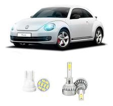 Lampada Led Farol Alto Baixo Volkswagen Fusca 2013+ 20000lm
