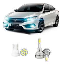 Lampada Led Farol Alto Honda Civic 2017 A 2022 20000lm