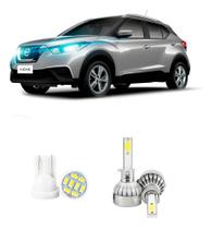 Lampada Led Farol Alto Nissan Kicks 2017 A 2022 20000lm