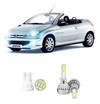 Lampada Led Farol Alto Peugeot 206 Cc 2000 A 2007 20000lm