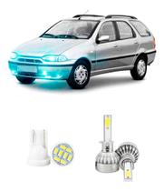 Lampada Led Farol Baixo Fiat Palio Weekend 1996-2002 20000lm
