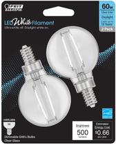 Lâmpada LED Feit Electric BPG1660950CAWFIL, pacote com 2 unidades de 5,5 W 5000 K Lâmpada LED Feit Electric BPG1660950CAWFIL, pacote com 2 unidades de 5,5 W 5000 K