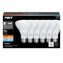 Lâmpada LED Feit Electric BR30 6W 650lm, 5 cores, pacote com 6