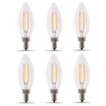Lâmpada LED Feit Electric equivalente a 40 W, candelabro, pacote com 6 Lâmpada LED Feit Electric equivalente a 40 W, candelabro, pacote com 6