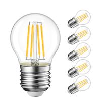 Lâmpada LED Filament Globe LVWIT G14 5,5 W (60 W) 2700K E26, pacote com 6