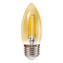Lâmpada Led Filamento 2W C35 Vela E27 Vintage Retro Ourolux