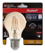 Lâmpada Led Filamento A60 4W 2200K Dimerizavel Retrô Avant