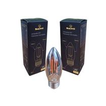 Lâmpada LED Filamento Bulbo Balão E27 4W Âmbar Retro - Saime