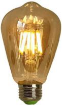 Lampada Led Filamento Bulbo St64 4W E27 Ambar Retro 2200K