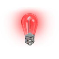Lâmpada LED Filamento Foxlux Vermelho 1W E27 220V Kit com 4