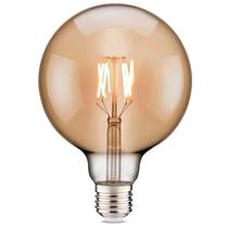 Lâmpada LED Filamento G95 4W E27 Fumê - LEDFILA04G95