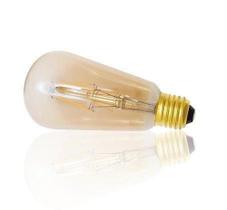 Lâmpada LED Filamento ST64 4W Âmbar Luminatti Lâmpada LED Filamento ST64 4W Âmbar Luminatti