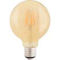Lâmpada LED Filamento Tramontina G125 4 W 2200K luz Amarela Vidro Âmbar Lâmpada LED Filamento Tramontina G125 4 W 2200K luz Amarela Vidro Âmbar