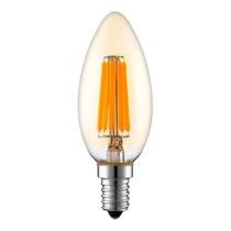 Lâmpada Led Filamento Vela Âmbar Retrô Lustre 4w E14 110V Lâmpada Led Filamento Vela Âmbar Retrô Lustre 4w E14 110V