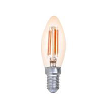 Lampada led filamento vela c35 4w 2400k e14