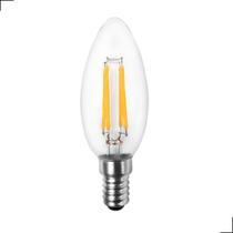 Lampada led filamento vela carbom e14 4w 300lm 2400k bivolt