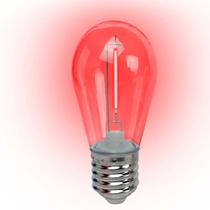 Lâmpada Led Filamento Vermelho 1W E-27 220V 4 Peças Foxlux
