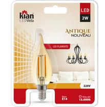 Lampada led filamento vintage retro 2w 220v 2200k e-14 kian
