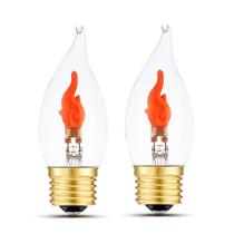 Lâmpada LED Flame Lâmpada Sunaiony Flickering E26 1W, pacote com 2