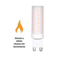 Lâmpada LED Flamejante Fogo G9 1W - Taschibra