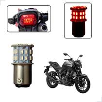 Lâmpada Led Freio 2 Polo 1157 50 Leds Moto MT 03