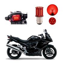 Lâmpada Led Freio 2 Polos Sequencial Strobo Moto 650F 2009 2010 2011 2012 2013